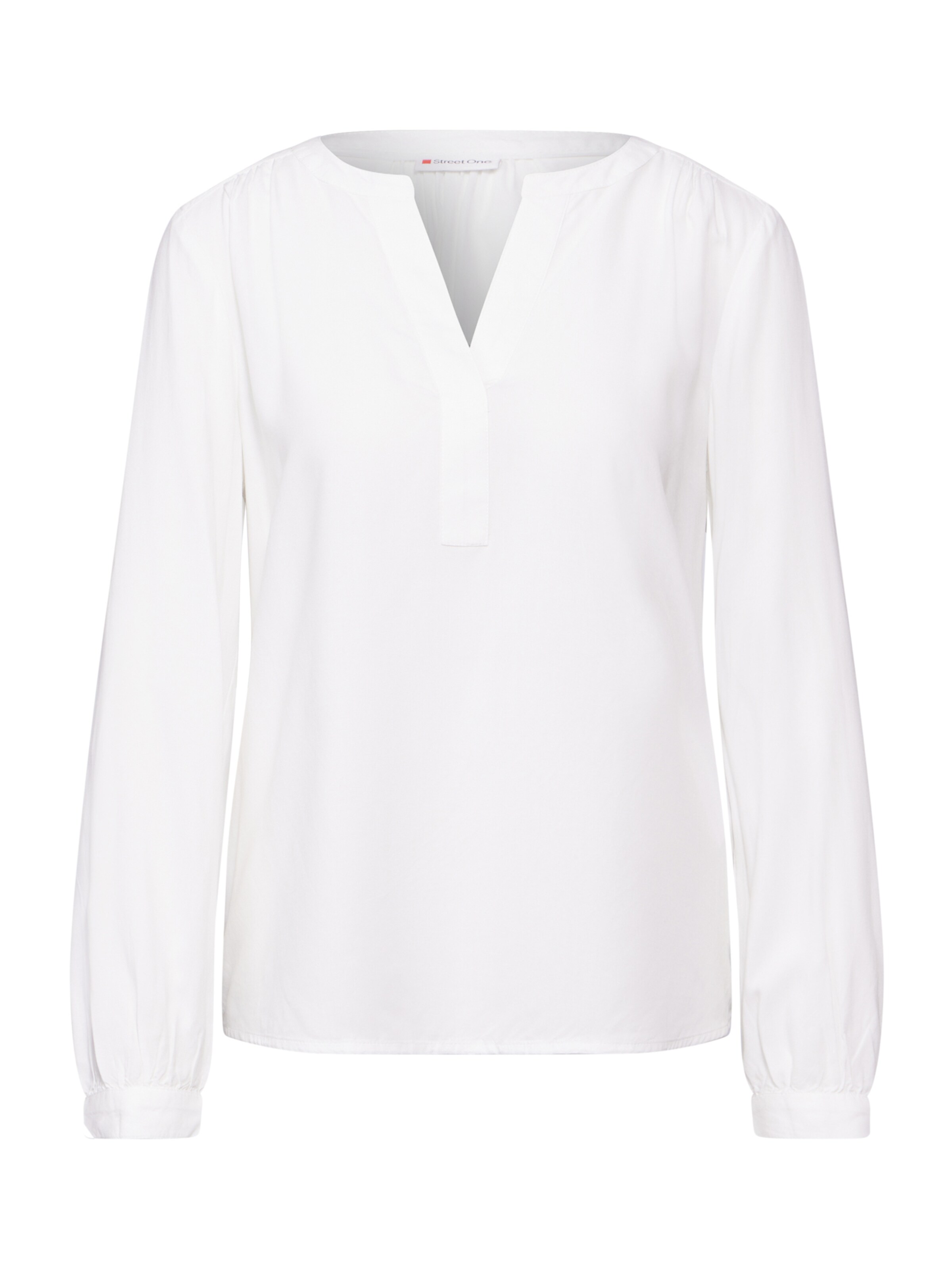 STREET ONE Μπλούζα σε λευκό: μπροστά