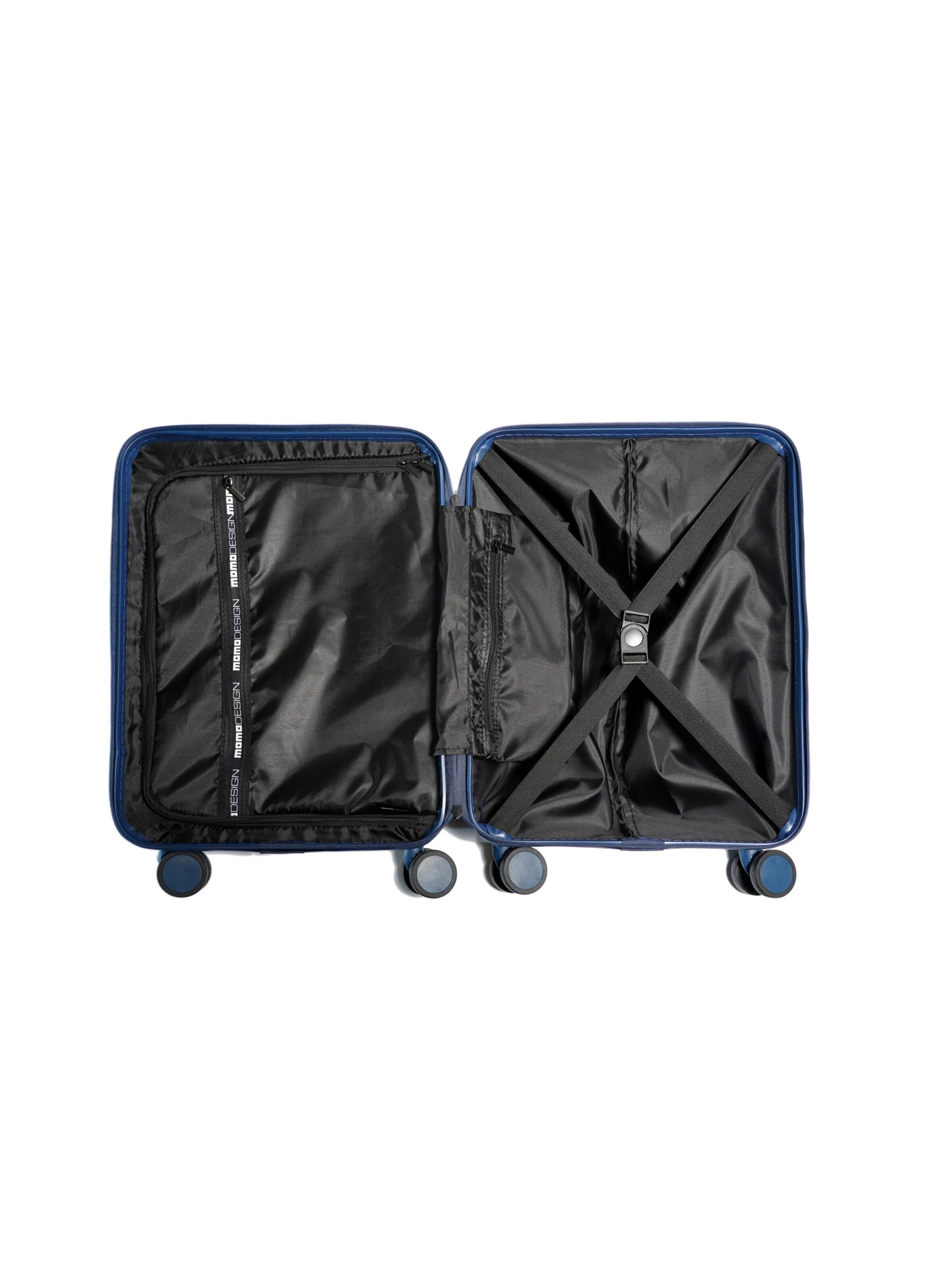 Valigia 'Trolley Cabin Momo Design ABS con Zip 54,5 cm' di Momo Design in blu