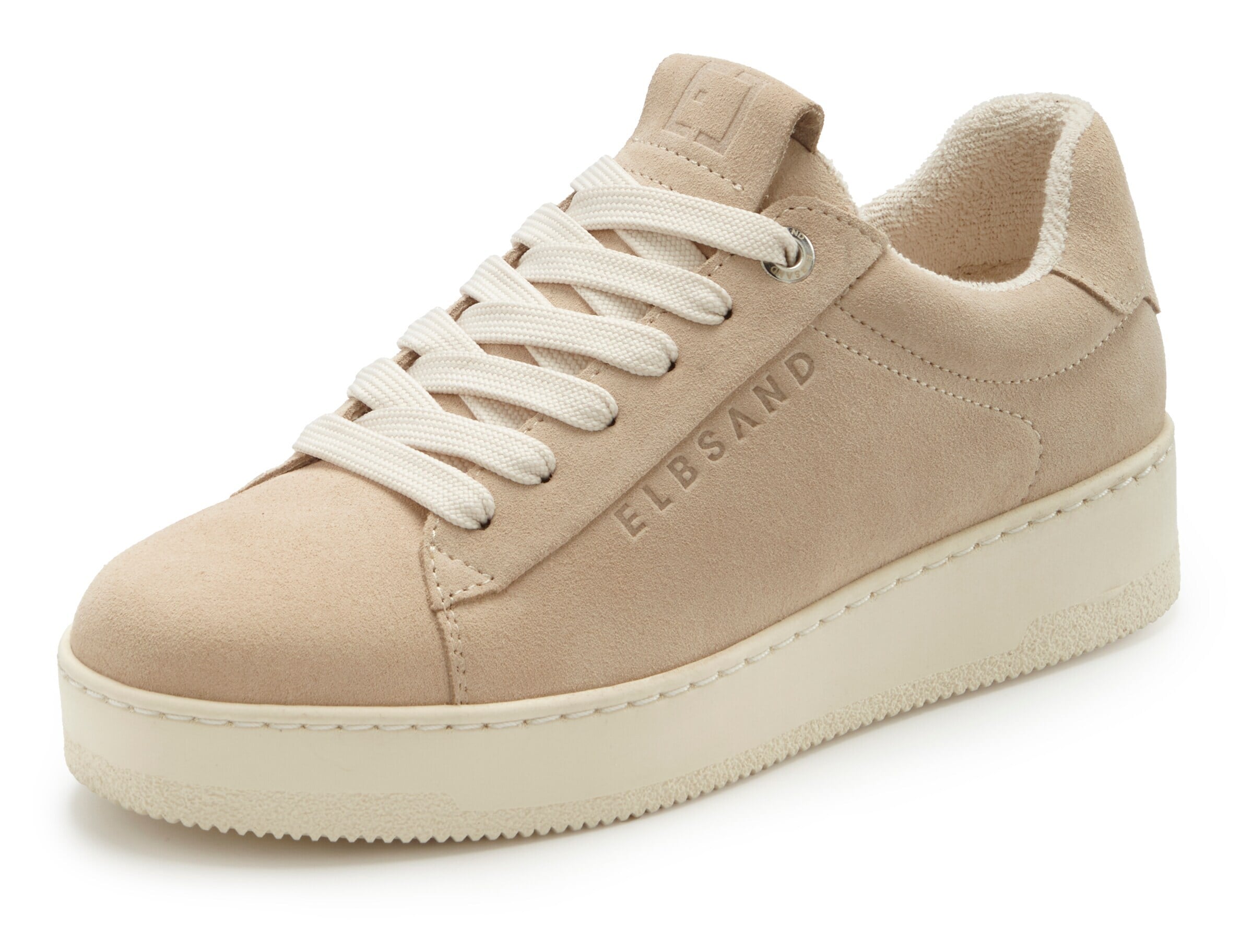 Sneaker bassa di Elbsand in beige: frontale