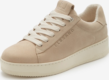 Sneaker bassa di Elbsand in beige: frontale