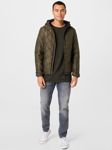 INDICODE JEANS - Regular Fit Pullover 'Christian' em verde