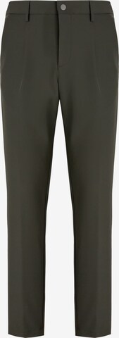 Boggi Milano Regular Pleat-front trousers 'Roberto' in Green: front