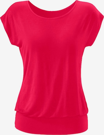 LASCANA Koszulka w kolorze czerwony: przód