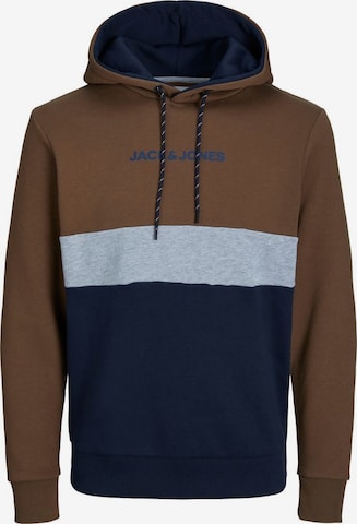 Sweat-shirt JACK & JONES en bleu : devant