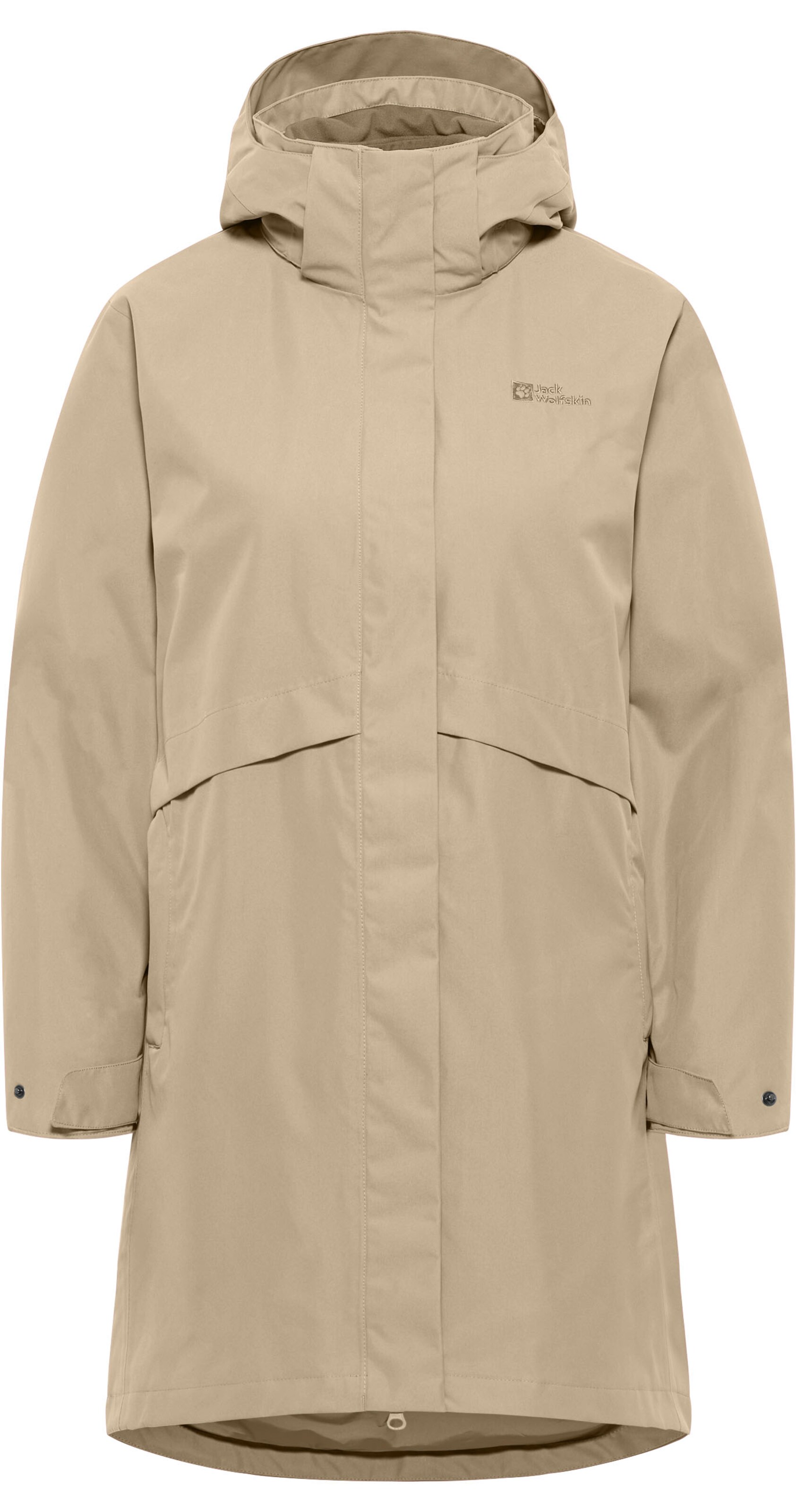 JACK WOLFSKIN Outdoorjas in Beige: voorkant