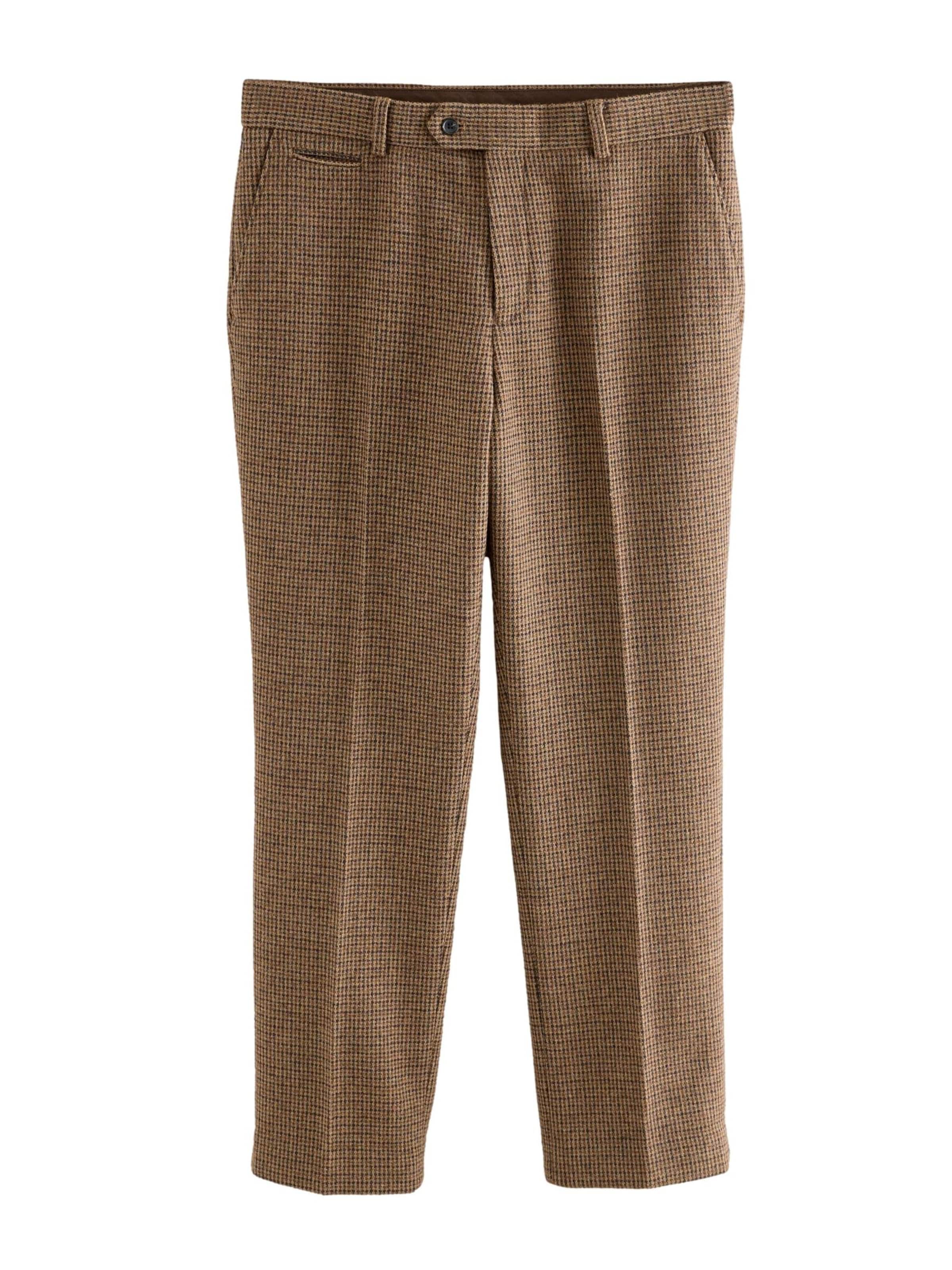 Pantaloni con piega frontale in 28/regular Next di colore marrone / cioccolato / marrone chiaro, Visualizzazione prodotti