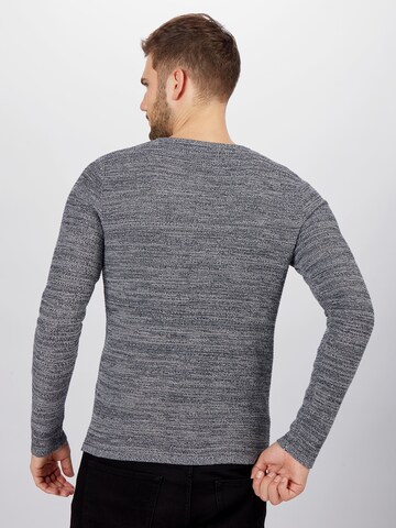 JACK & JONES Regular fit Пуловер 'Theo' в сиво