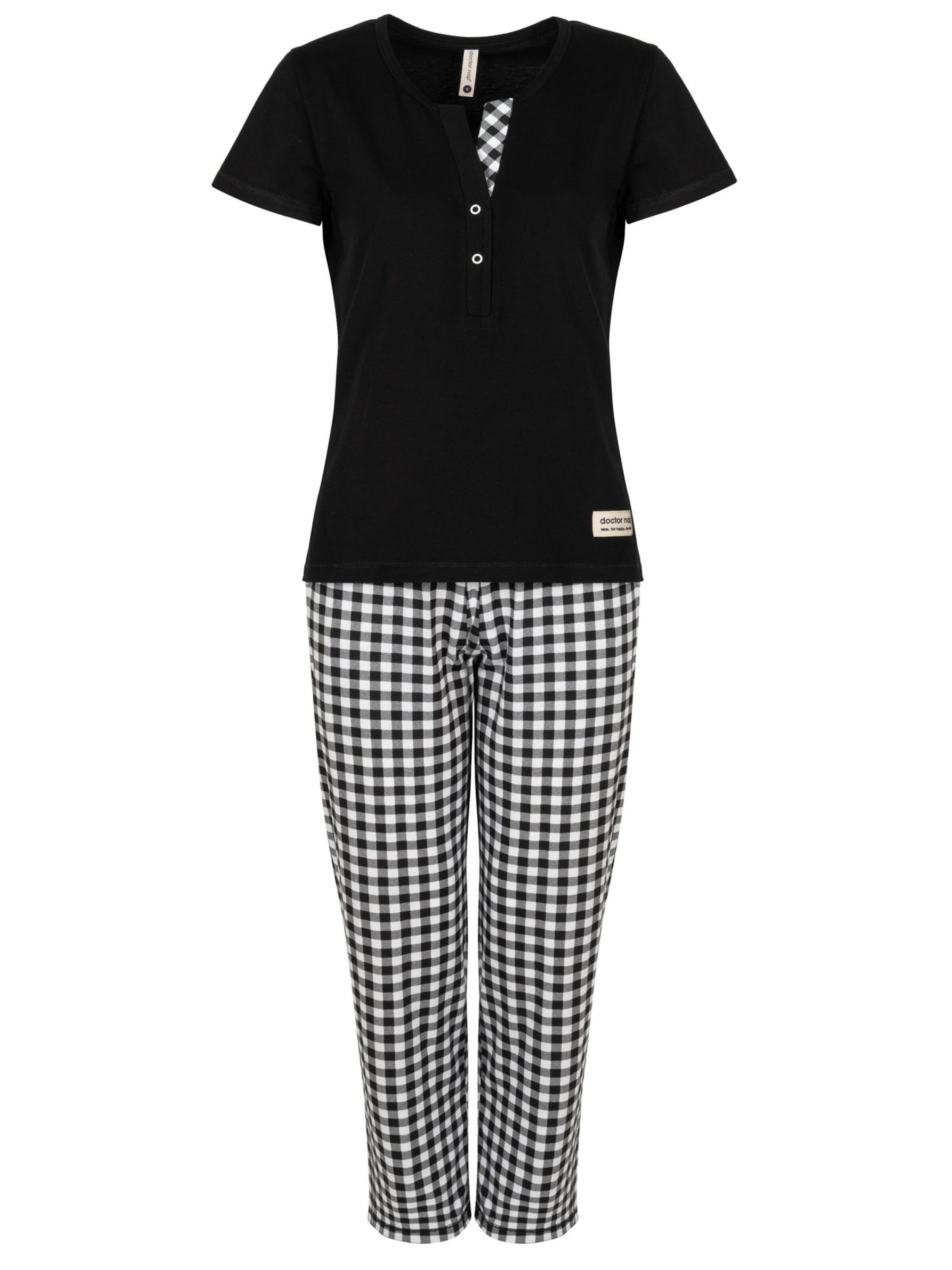 Doctor nap Pajama 'Doctor Nap' in Black: front