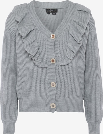 caspio Knit Cardigan in Grey: front