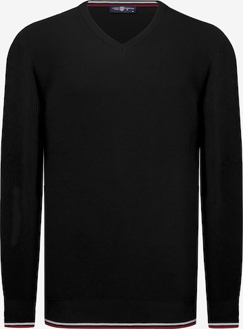 Pull-over Jimmy Sanders en noir : devant