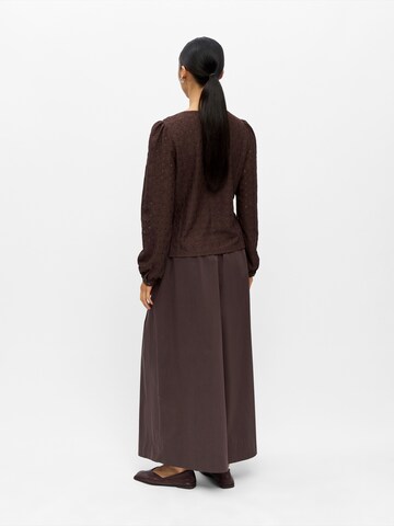 OBJECT Bluse 'OBJLAILA' in Braun