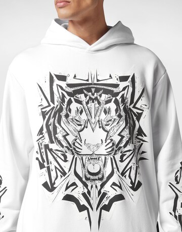 Felpa 'Thunder Tiger' di Plein Sport in bianco