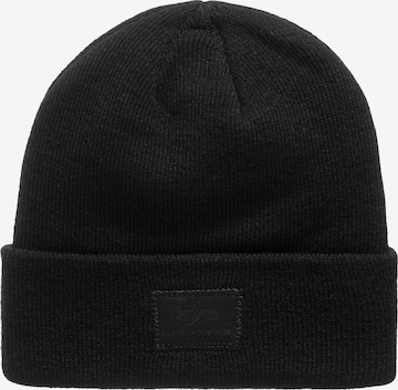 ALPHA INDUSTRIES Beanie 'X-Fit' in Black: front