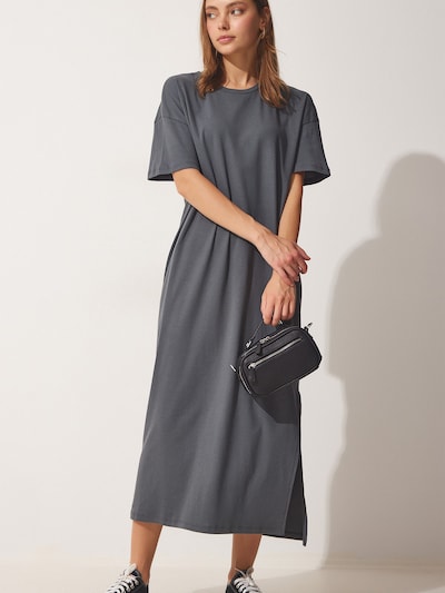 Happiness İstanbul Robe en 36 en gris foncé, Vue avec produit
