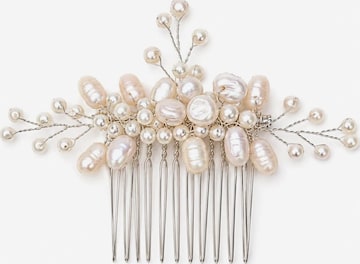 Ornement pour cheveux 'Izabella' Sally Jane Bridal en argent : devant