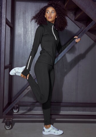 LASCANA ACTIVE Skinny Sporthose in Schwarz