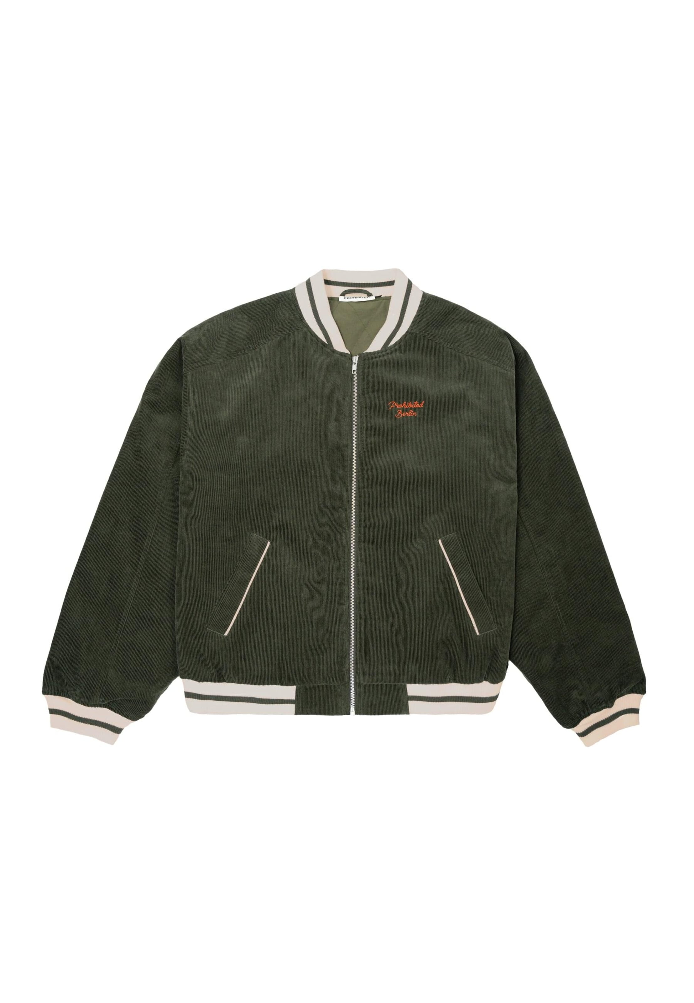 Prohibited Přechodná bunda 'Bloom' – zelená: přední strana