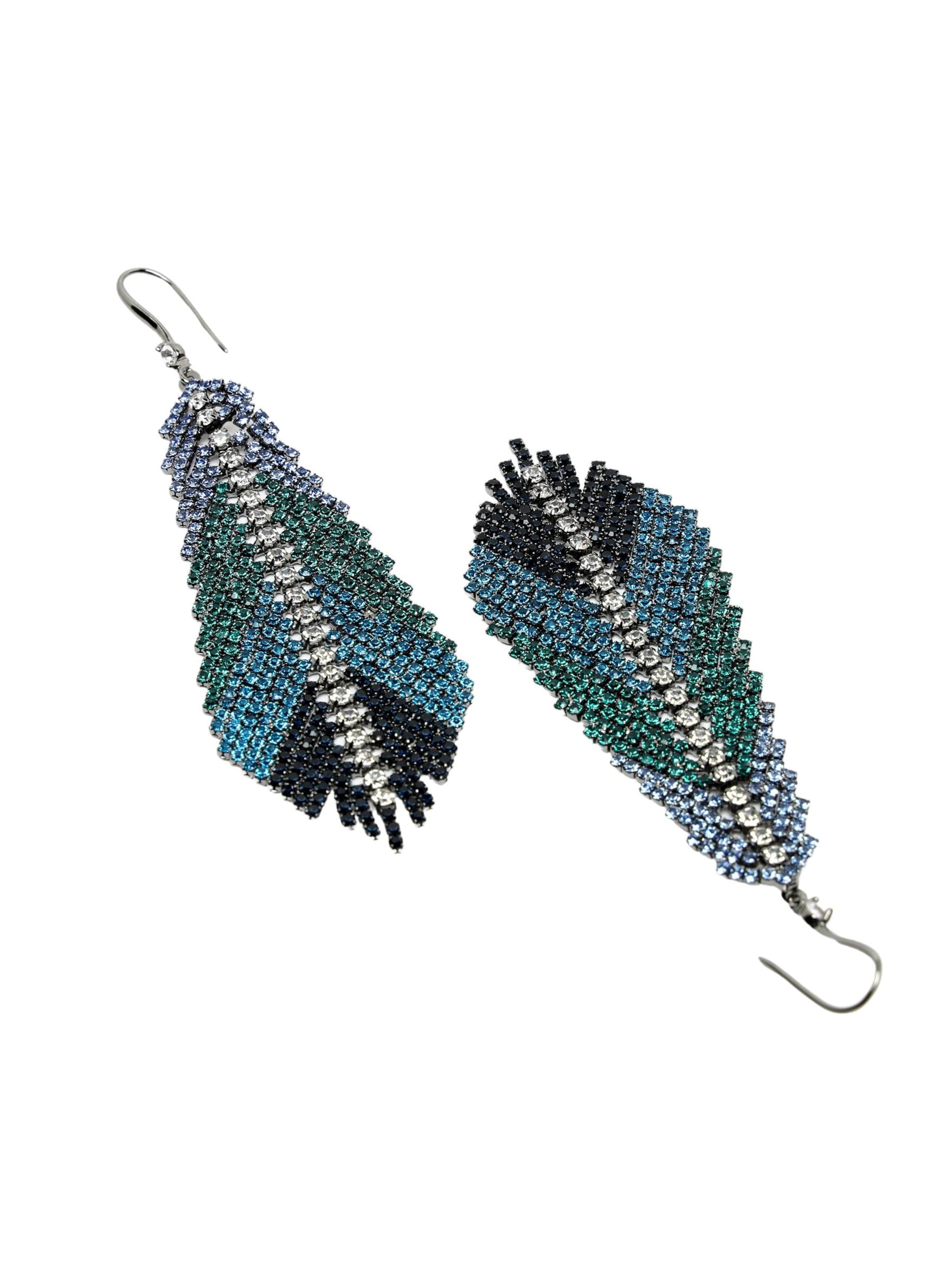 Boucles d'oreilles 'Agata' AVANT-GARDE PARIS en bleu