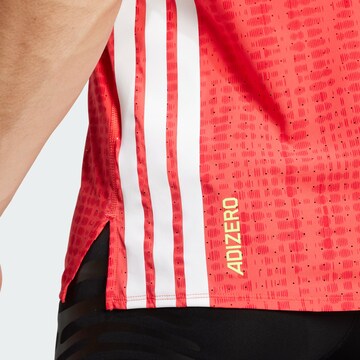 T-Shirt fonctionnel 'Adizero' ADIDAS PERFORMANCE en rouge