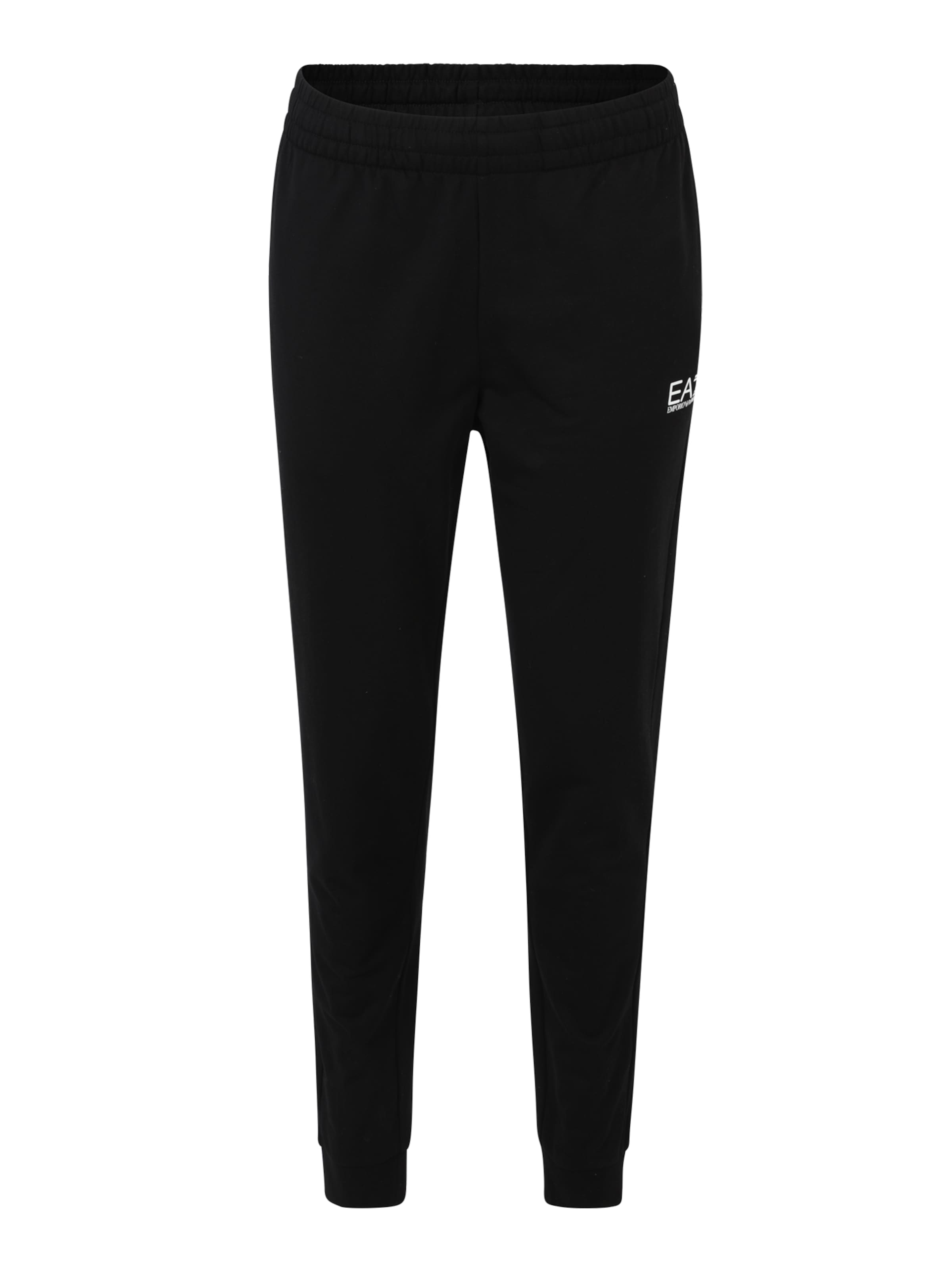 Tapered Pantaloni di EA7 Emporio Armani in nero: frontale