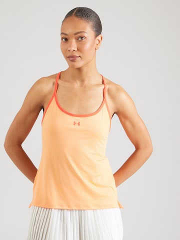 Sport top 'Vanish' de la UNDER ARMOUR pe portocaliu: față