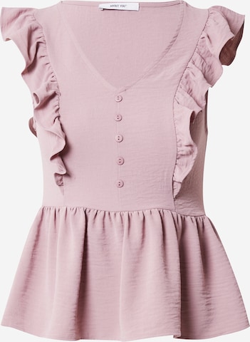 ABOUT YOU Shirt 'Clara' in Purple: front