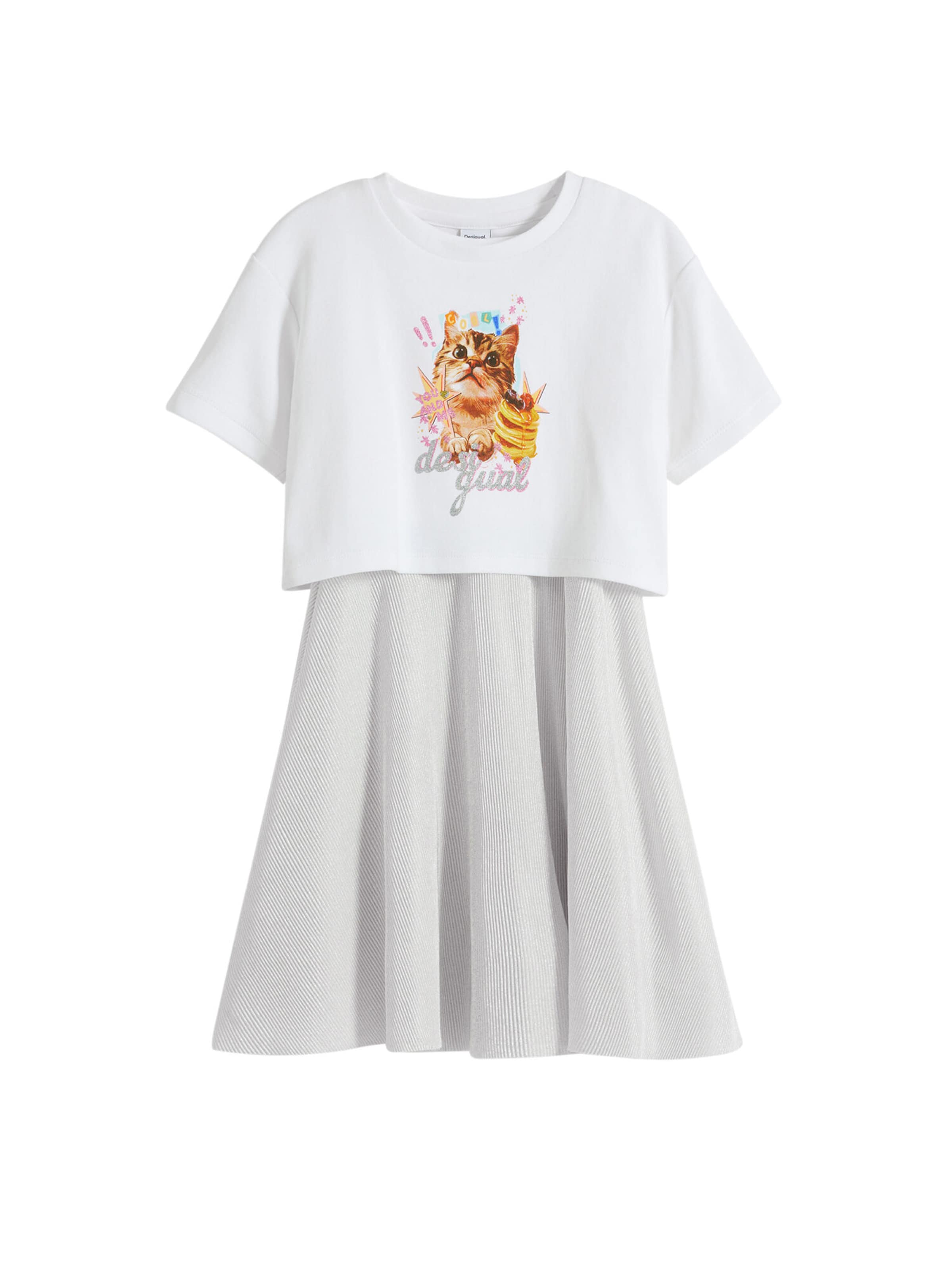 Desigual Šaty – bílá: přední strana