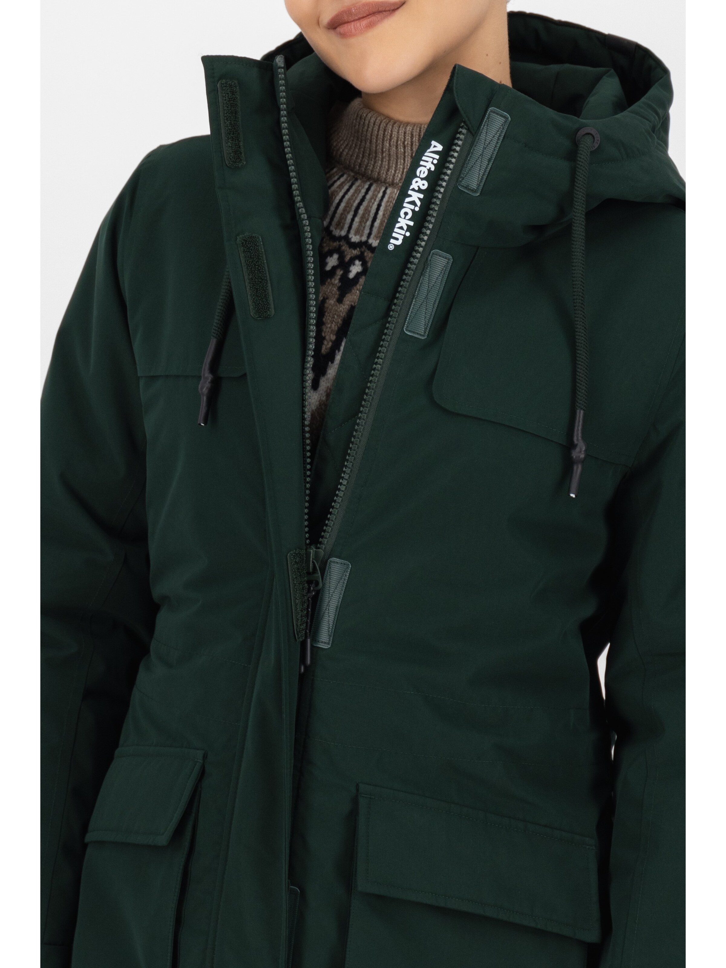 Veste d’hiver 'CharlizeAK' alife & kickin en vert