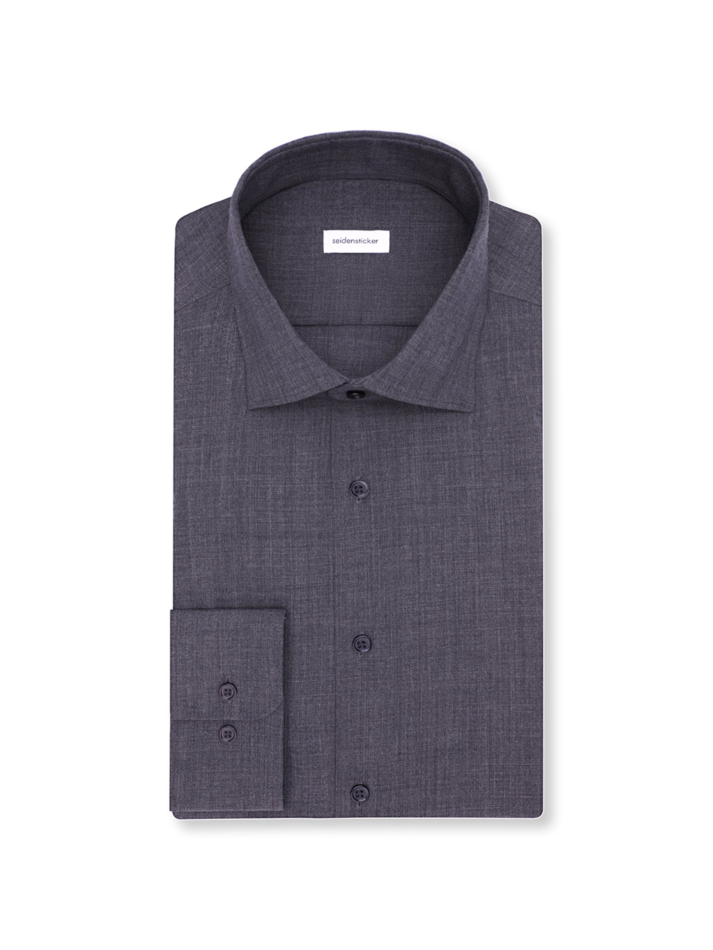SEIDENSTICKER Slim fit Overhemd 'Smart Classic' in Grijs