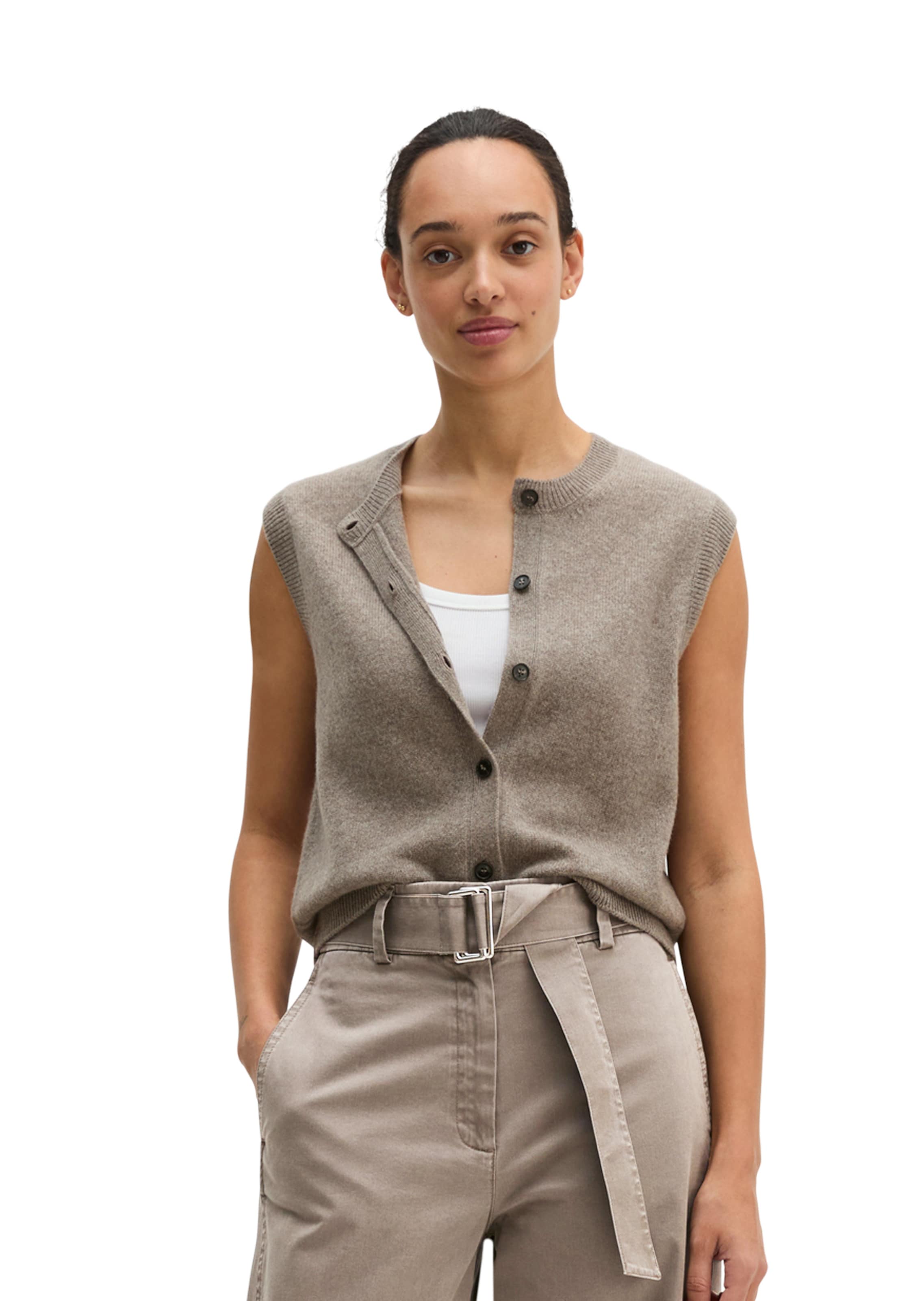 Marc O'Polo Weste in Beige: Vorderseite