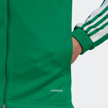 ADIDAS SPORTSWEAR Athletic Zip-Up Hoodie 'Squadra 21' in Green