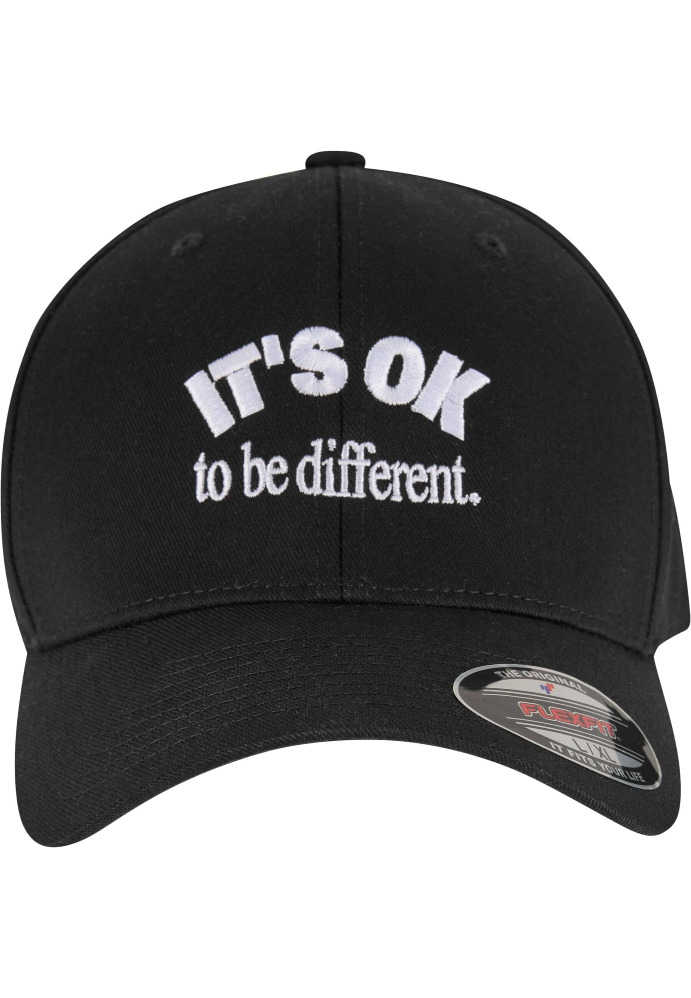 Cappello da baseball 'It's OK' di Miss Tee in nero
