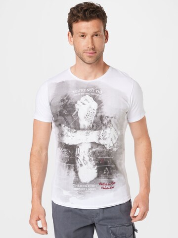 T-Shirt Key Largo en blanc : devant