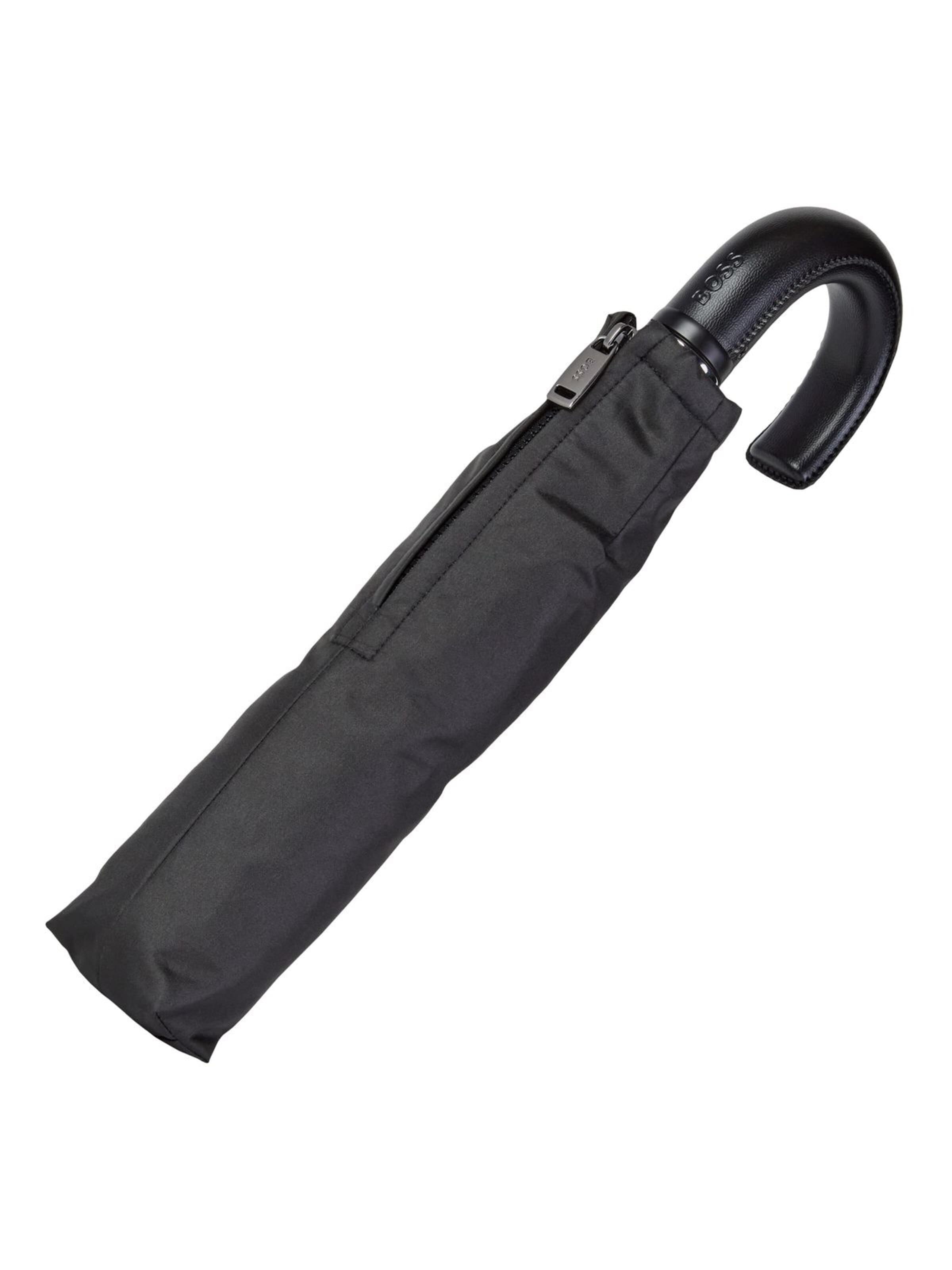 Parapluie 'Pocket umbrella Monogramme Dark Grey' BOSS en gris