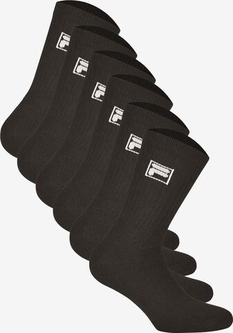 FILA Athletic Socks in Black: front