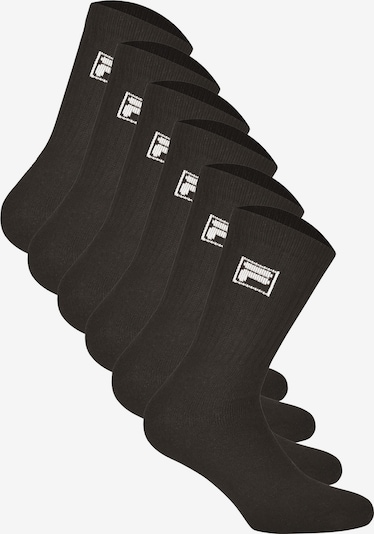 FILA Chaussettes de sport en noir / blanc, Vue avec produit