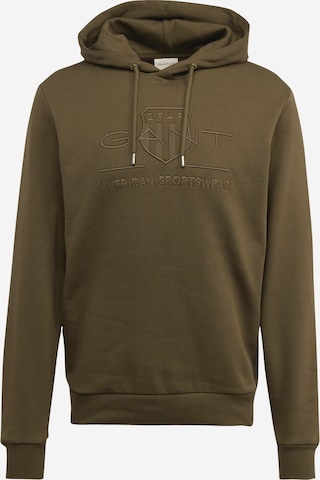 GANT Sweatshirt in Groen: voorkant