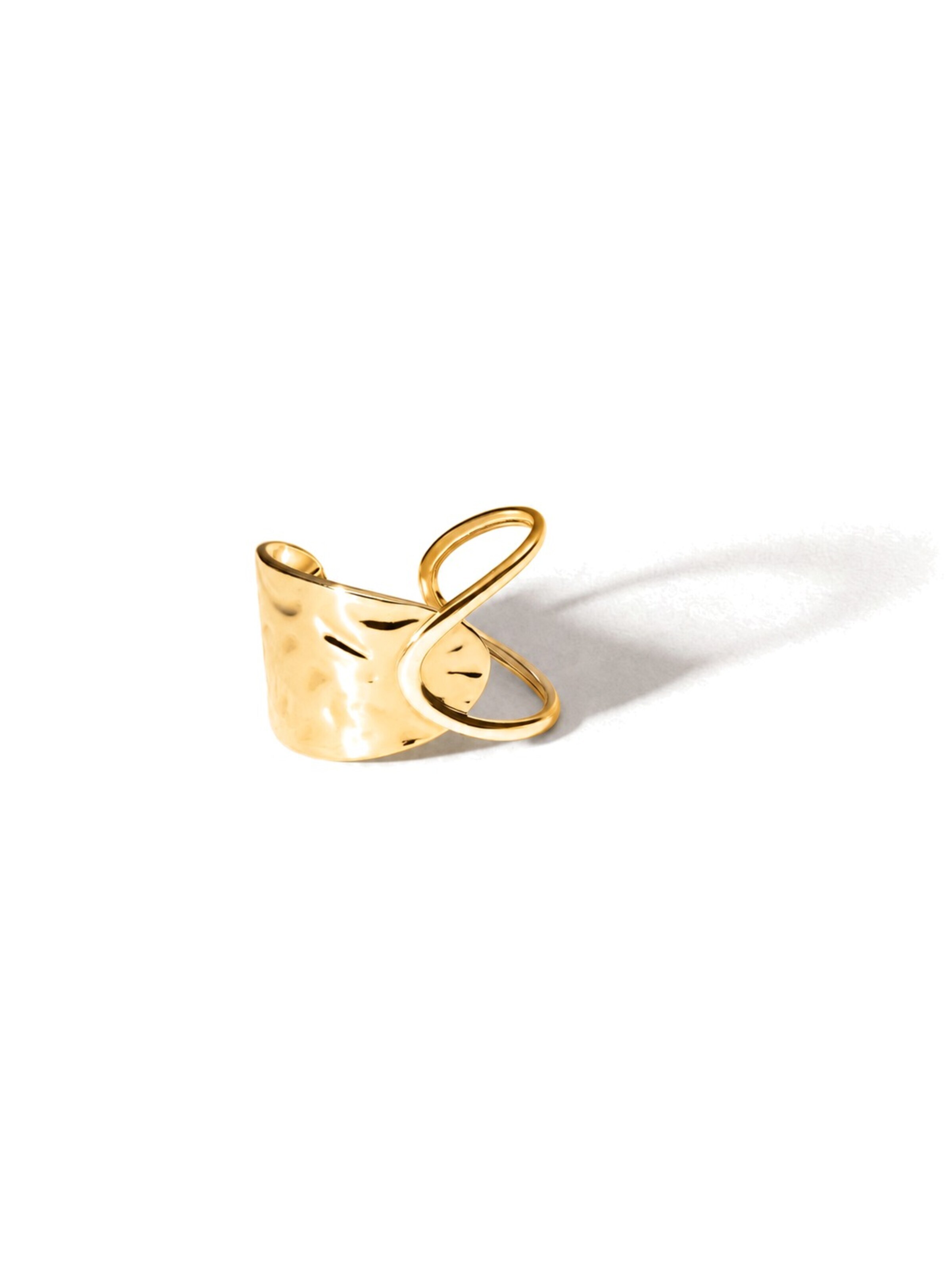hiBALI Ring 'Bond'‌‌‌‌‌‌‌ in Gold: Vorderseite