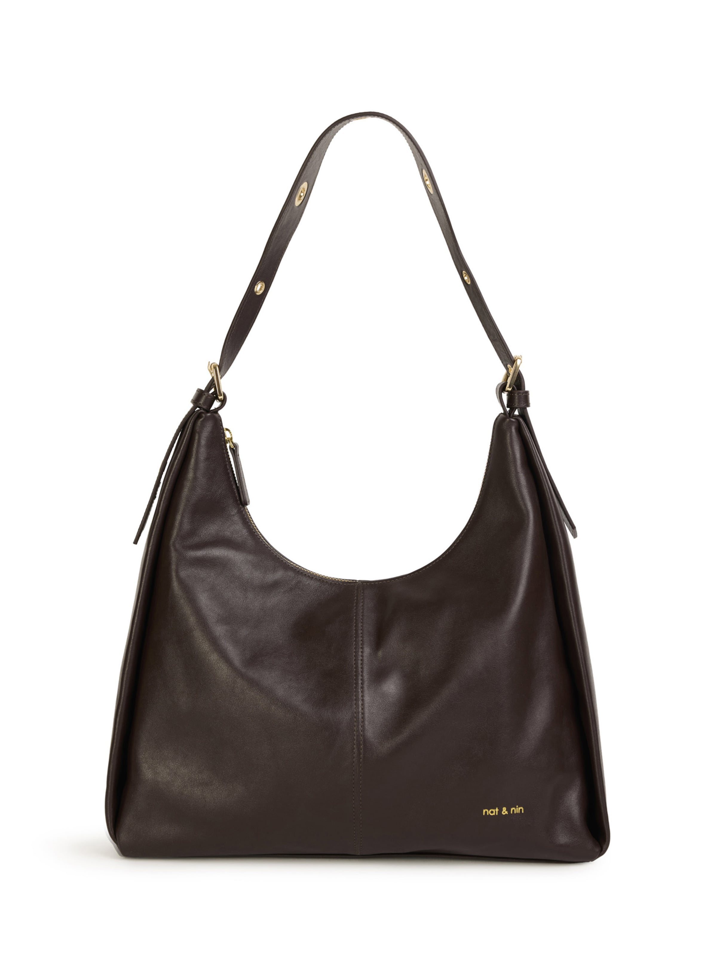 Nat&Nin Olkalaukku 'TINA' värissä ruskea: etupuoli