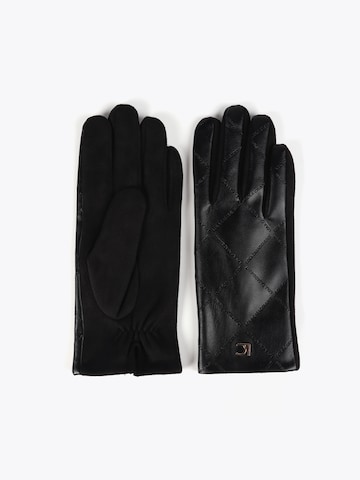 Lola Casademunt Fingerhandschuhe in Schwarz: Vorderseite