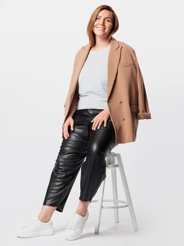 Vero Moda Curve Tričko 'VMAva Plain' – modrá