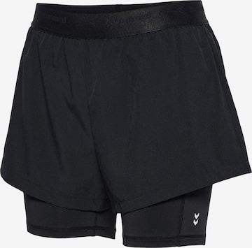 regular Pantaloni sportivi 'Fly 2in1' di Hummel in nero