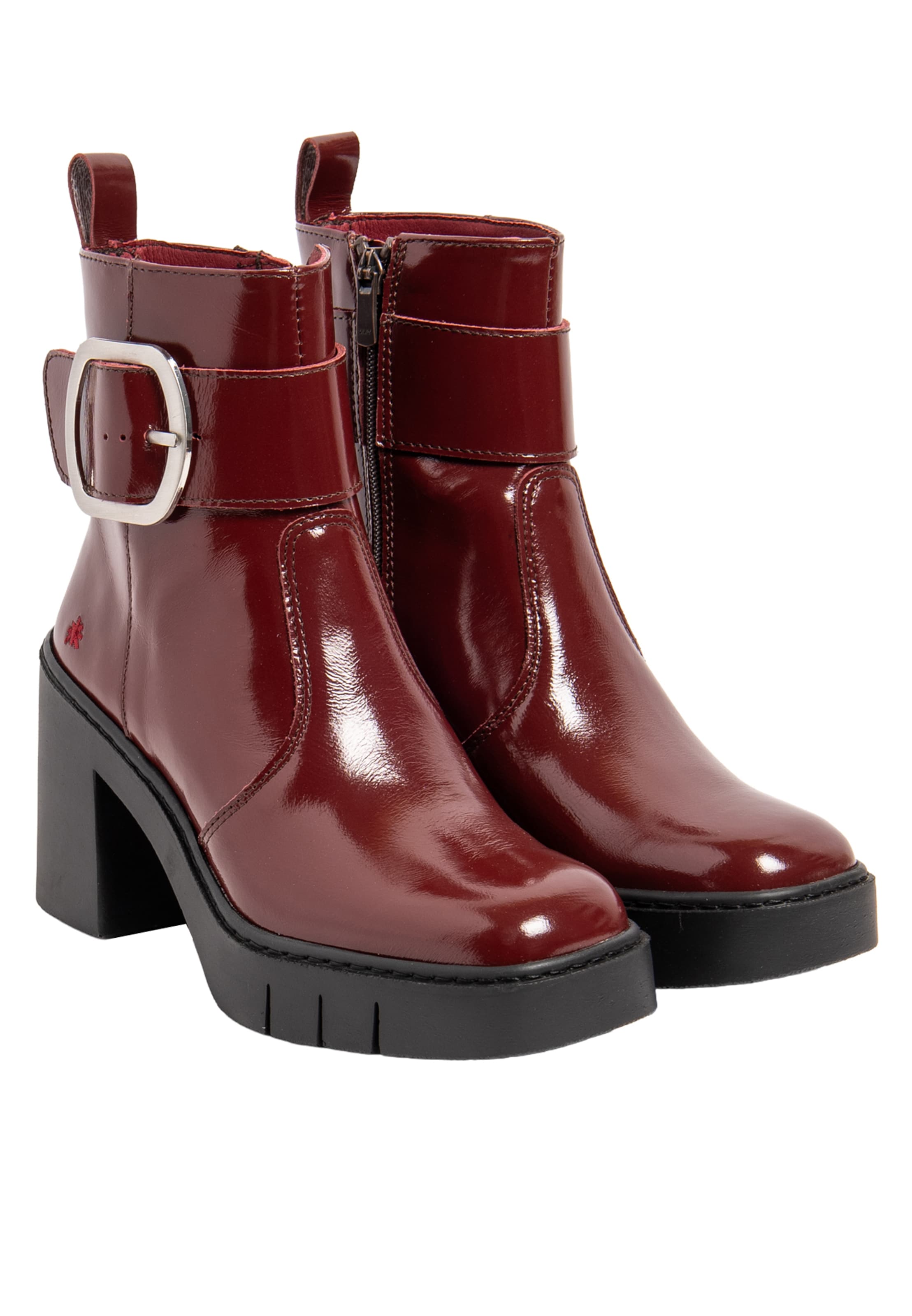 ART - Botas pelo tornozelo em vermelho