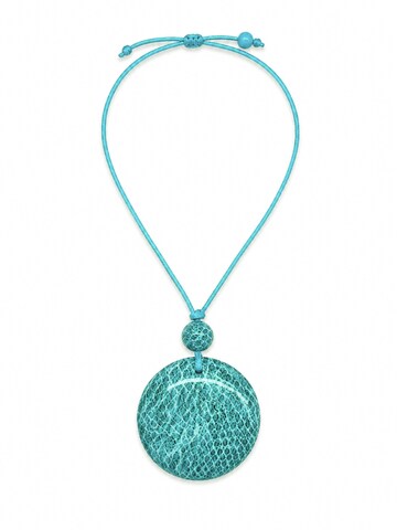 COLLEZIONE ALESSANDRO Necklace 'Serpente' in Blue: front