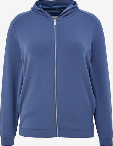 TRIANGLE Zip-Up Hoodie in Blue: front