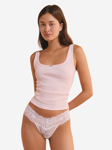 ETAM Thong 'Sweet' in White