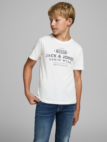 Jack & Jones Junior Shirt in Wit: voorkant