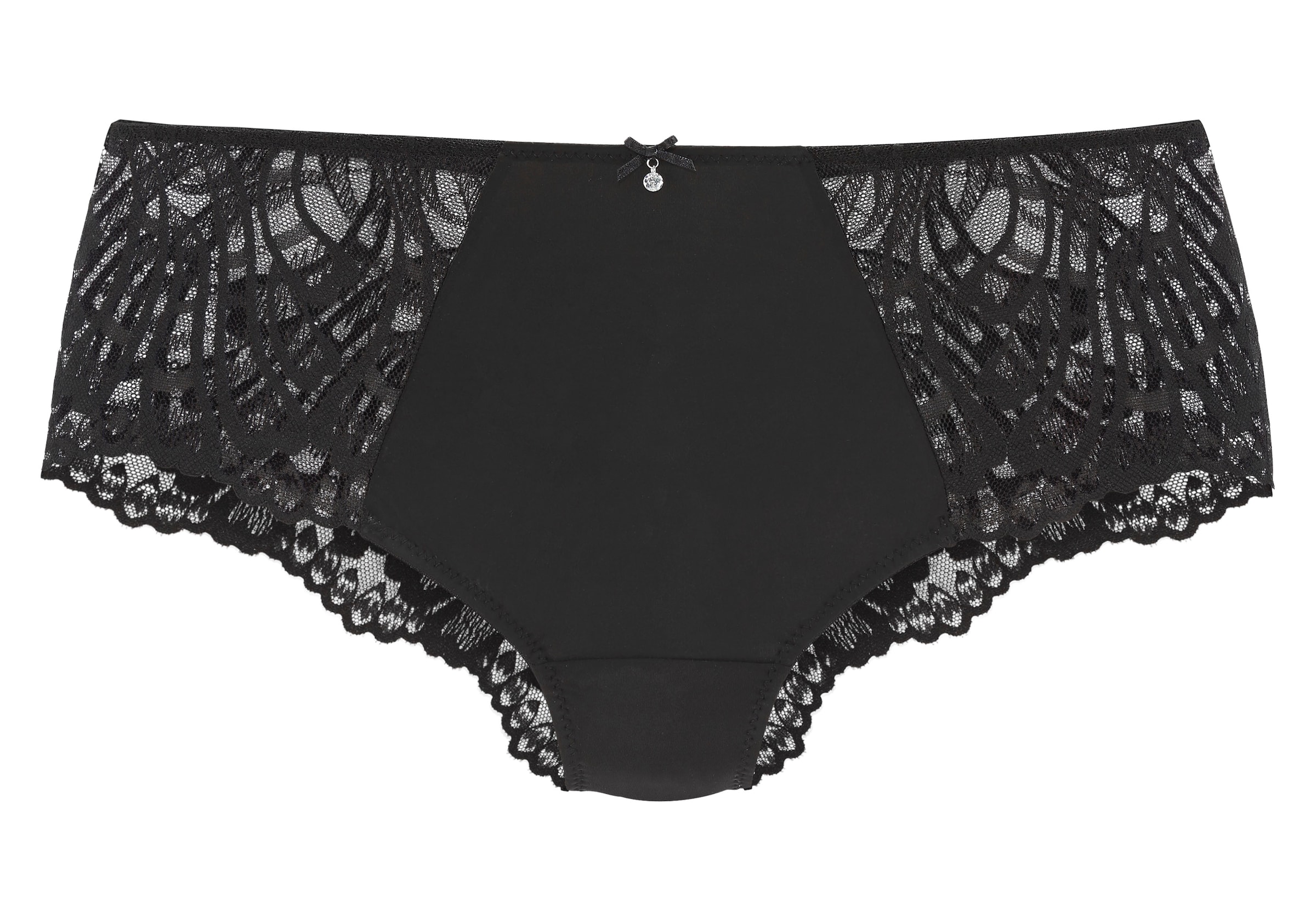 LASCANA Boyshorts in Black: front