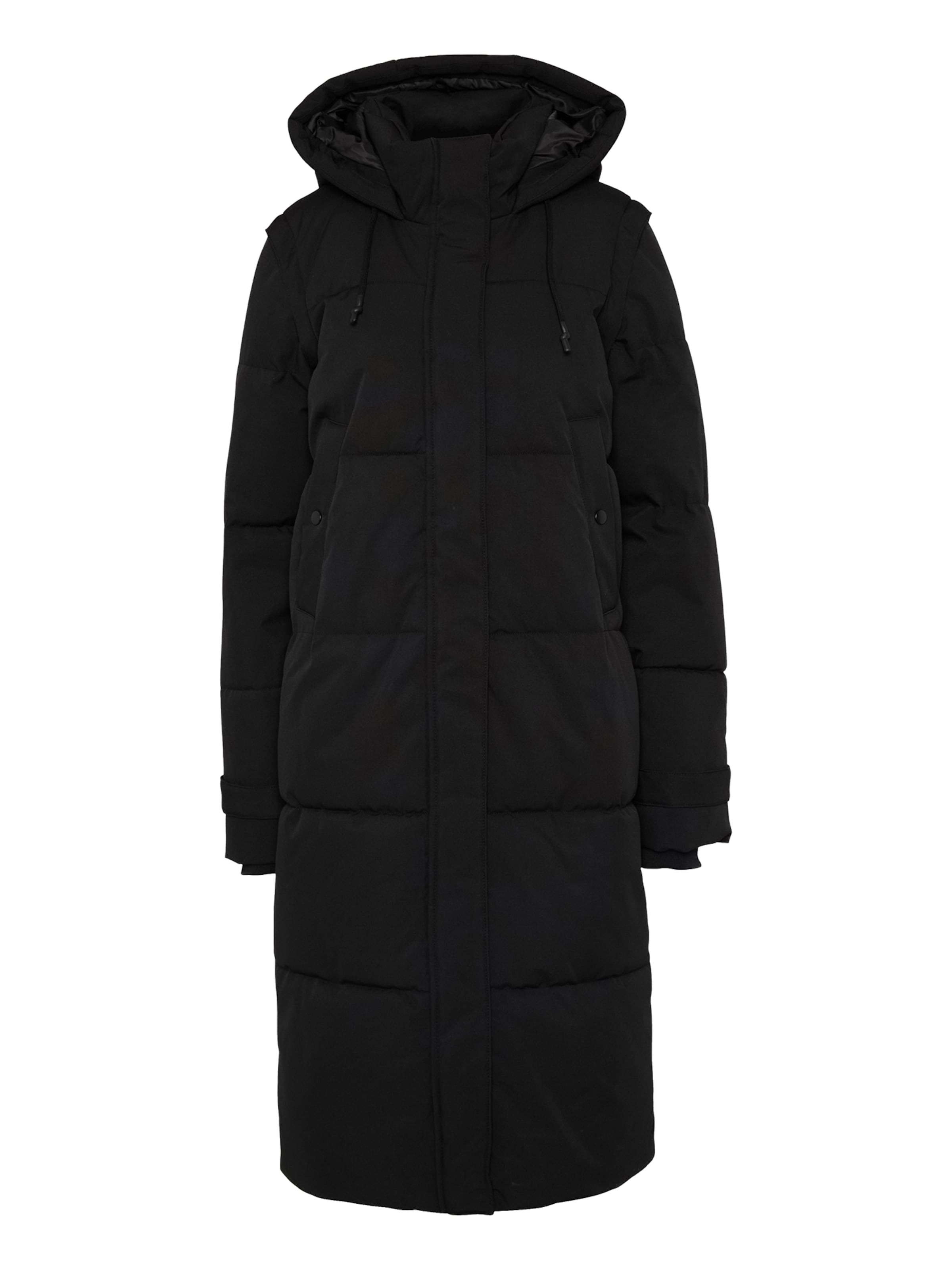 Vero Moda Tall Pitkä talvitakki 'VMMARGARET' värissä musta: etupuoli