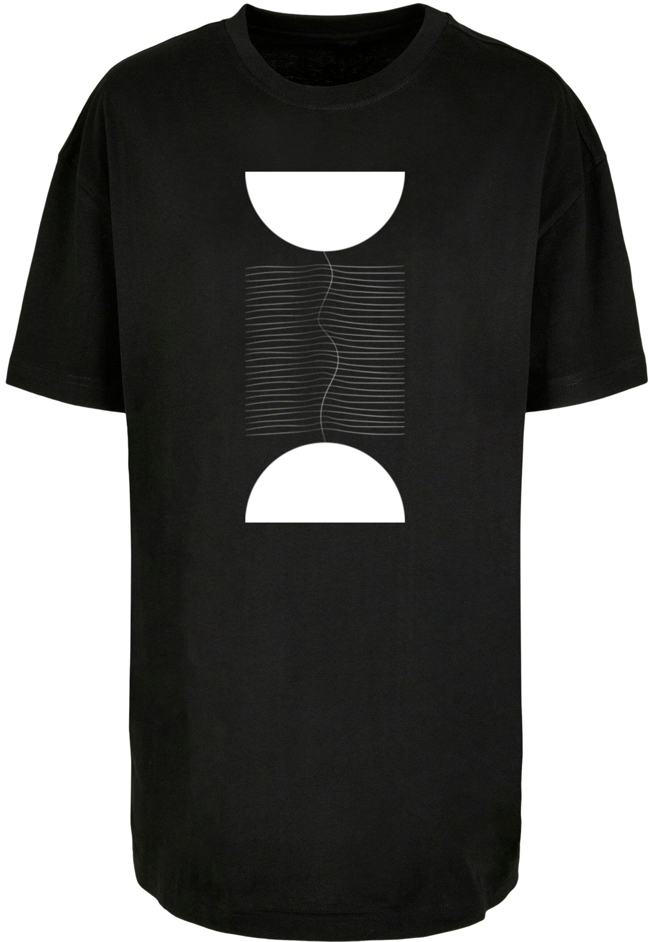 T-shirt 'Abstract Lines' Merchcode en noir : devant